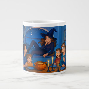In Halloween welcome the witches! Large Coffee Mug