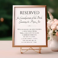 In Heaven Grandparents of Bride Memorial Wedding