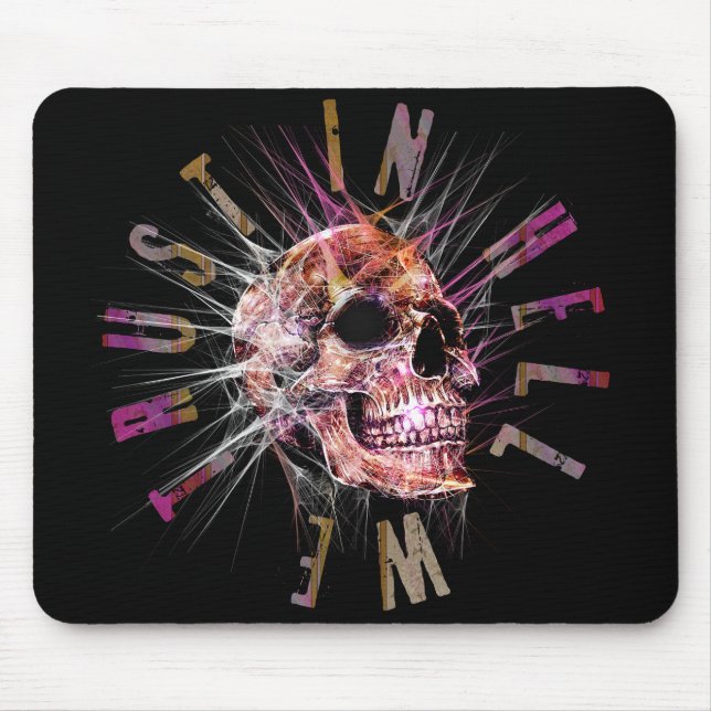IN HELL WE TRUST MOUSE PAD (Front)