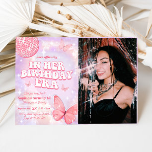 In Her Birthday Era 18th Birthday Party  Invitation