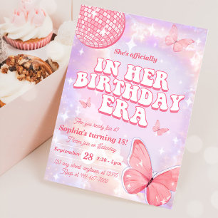 In Her Birthday Era 18th Birthday Party  Invitation