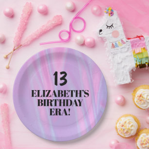 In Her Birthday Era Any Age Era Birthday Party Paper Plate