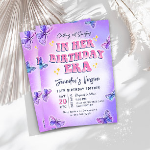 In Her Birthday Era Birthday Party Invitation