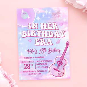 In Her Birthday Era Birthday Party Invitation