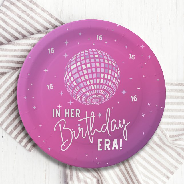 In Her Birthday Era, Era Party, Eras Party Paper Plate (Creator Uploaded)