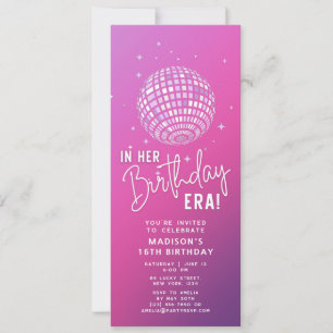 In Her Birthday Era, Era Party, Eras Party Photo Invitation