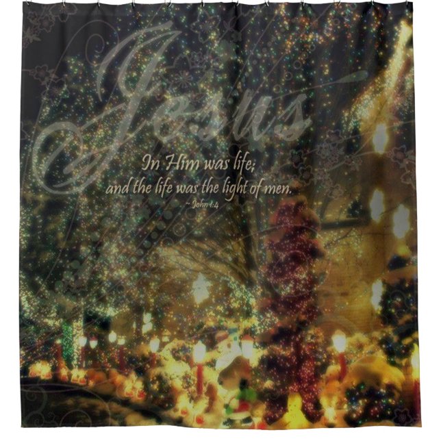 In Him Was Life Shower Curtain (Front)