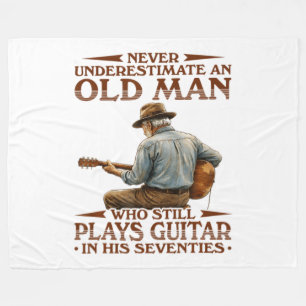 In His 70s Kids Fleece Blanket