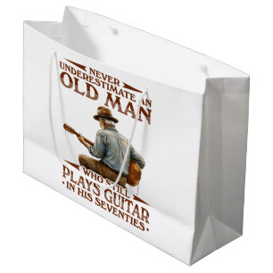 In His 70s Kids Large Gift Bag