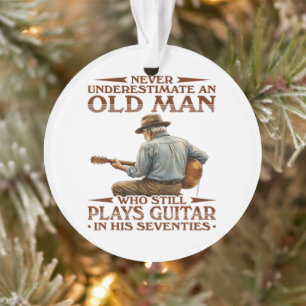 In His 70s Kids Ornament