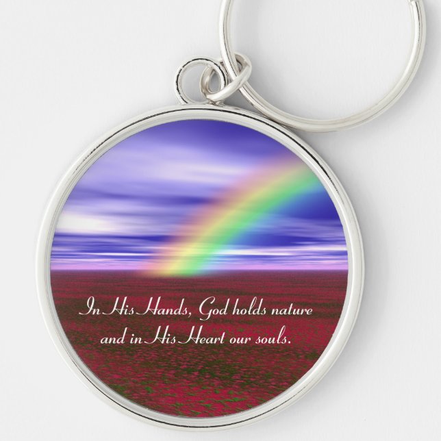 In His Hands Key Ring (Front)