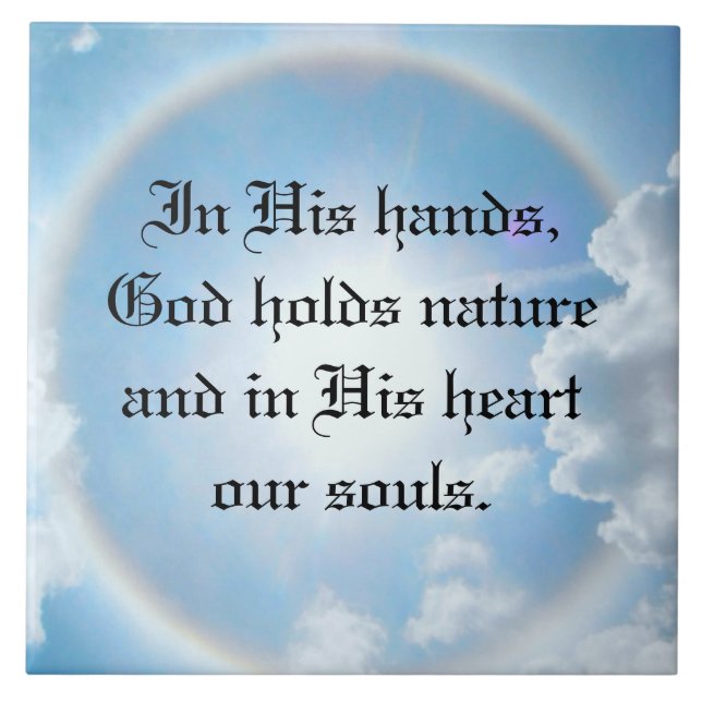 In His Hands Tile (Front)