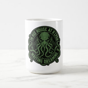 In His House At Rlyeh Waiting Dreaming Cthulhu Coffee Mug