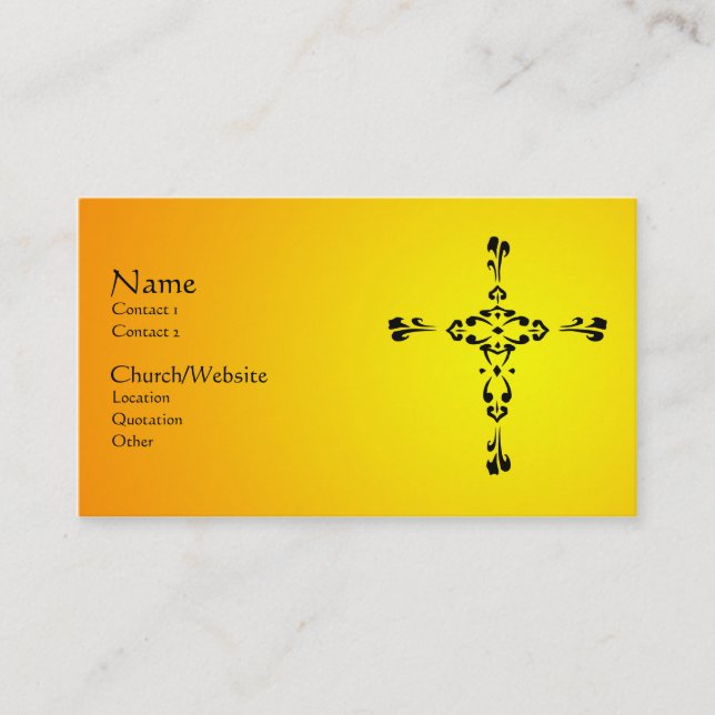 In His Service Business Card (Front)