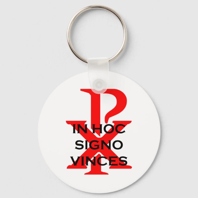 In Hoc Signo Vinces Key Ring (Front)
