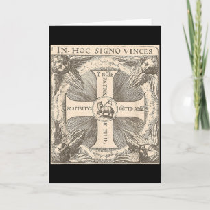 In Hoc Signo Vinces Lamb Of God In This Sign Conqu Card