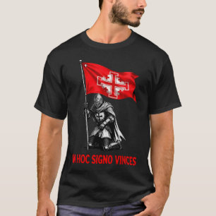 In Hoc Signo Vinces Latin Quote Mediaeval Knight T-Shirt