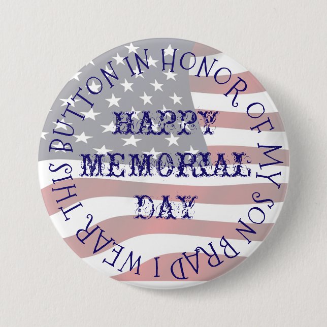 In Honour of your Service Military Button (Front)