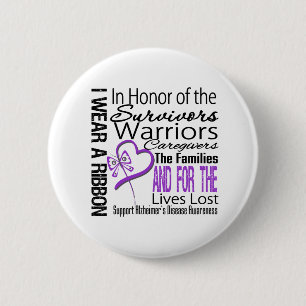 In Honour Tribute Collage Alzheimer's Disease 6 Cm Round Badge