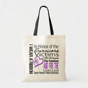 In Honour Tribute Collage Domestic Violence Tote Bag
