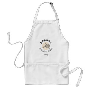 In Hooks We Trust Crochet Mom Custom Standard Apron