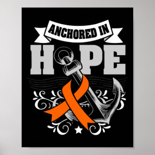 In Hope Leukaemia Cancer Awareness Ribbon Gifts Poster