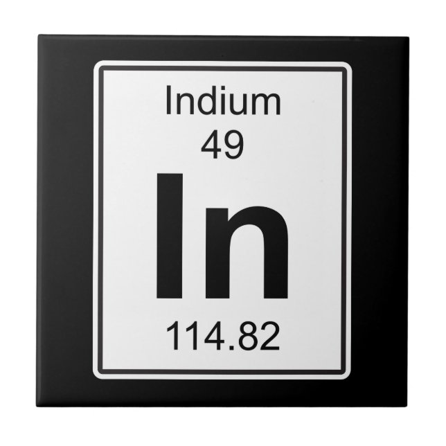 In - Indium Tile (Front)
