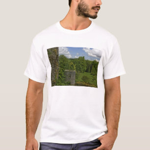In Ireland, at Blarney Castle a stone tower in T-Shirt