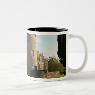 In Ireland, the Dromoland Castle side entrance Two-Tone Coffee Mug