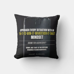 In It To Win It Mindset - Workout Motivational Cushion