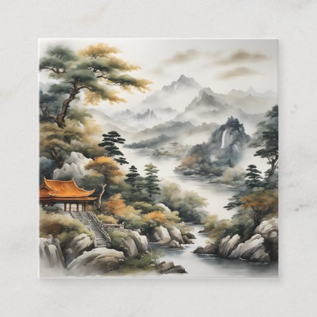 In Japanese aesthetics also Harmony or Ba Square Business Card (Front)