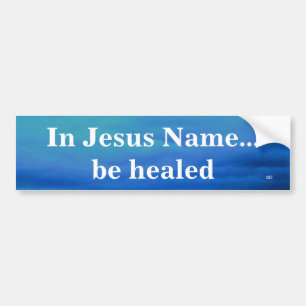 IN JESUS' NAME BUMPER STICKER