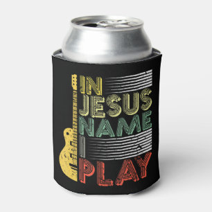 In Jesus Name I Play Guitar Christian Music Lover Can Cooler