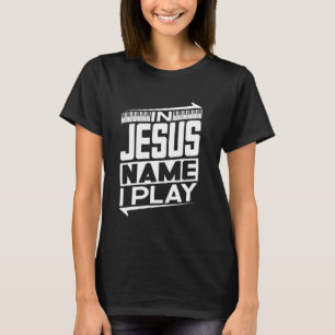In Jesus Name I Play Piano Christian Music Jesus G T-Shirt