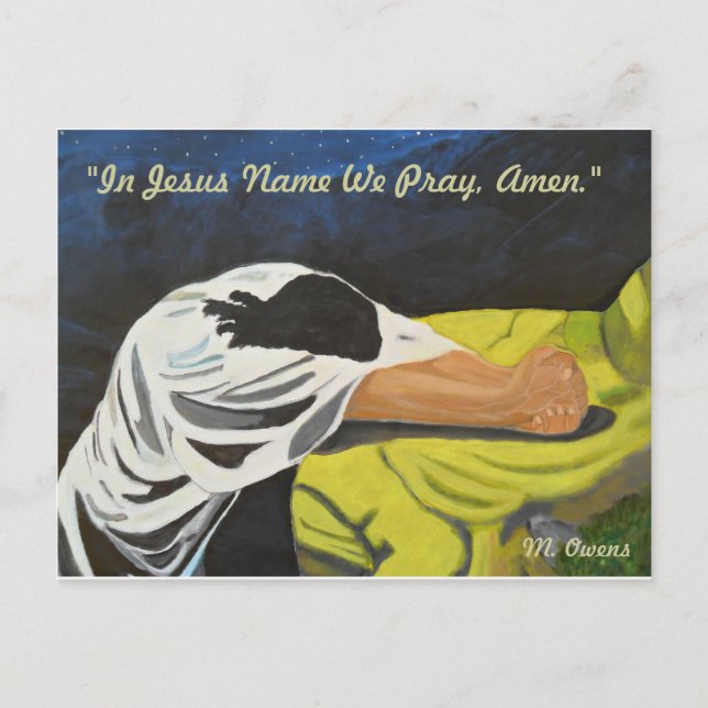 In Jesus Name We Pray, Amen! Postcards (Front)