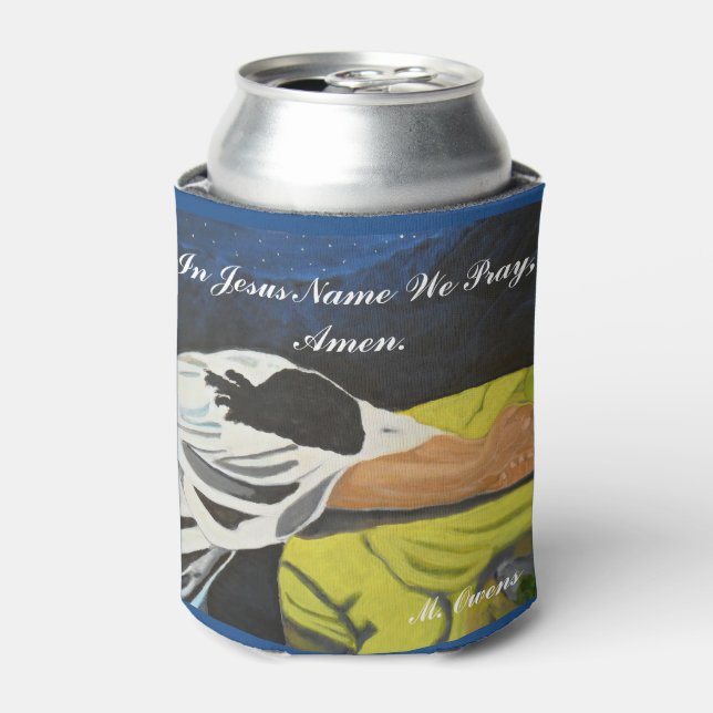 In Jesus Name We Pray Custom Can Cooler (Can Front)