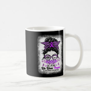 In June We Wear Purple Heimerheimer Awareness Mess Coffee Mug