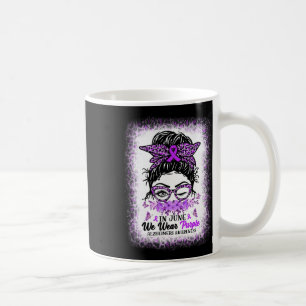 In June We Wear Purple Heimerheimer Awareness Mess Coffee Mug