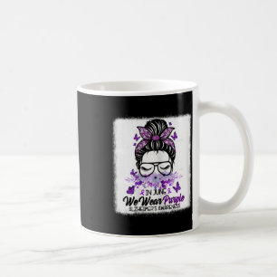 In June We Wear Purple Heimerheimers Awareness Mes Coffee Mug