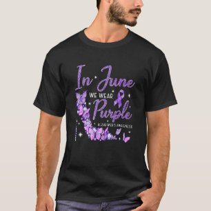 In June We Wear Purple High Heel Alzheimer's Aware T-Shirt