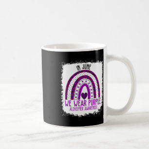 In June We Wear Purple Ribbon Heimerheimer Awarene Coffee Mug