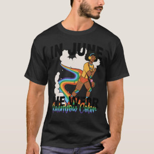 In June We Wear Rainbow Colours Gay Pride Ally Lgb T-Shirt