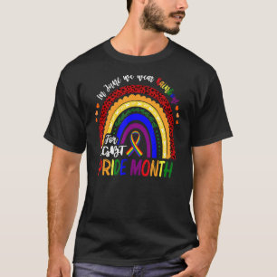 In June We Wear Rainbow For Lgbt Pride Month Boho  T-Shirt