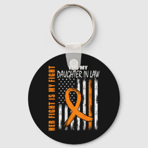 In Law Multiple Sclerosis Awareness Ms Flag On Bac Key Ring