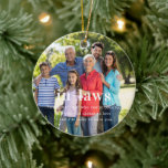 In-Laws | Sentimental Photo Keepsake Christmas Ceramic Ornament<br><div class="desc">Celebrate the special bond with your in-laws this holiday season with our In-Laws Sentimental Photo Keepsake Christmas Ceramic Ornament. This personalised ornament lets you feature a beloved family photo, honouring the connection you share with your extended family. Made from premium ceramic, it’s a thoughtful way to express appreciation for those...</div>