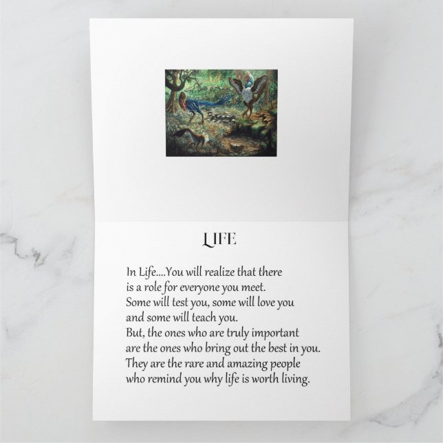 In Life...You Will Realise... Card (Inside)