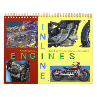 In Line Motorcycle Engines Calendar