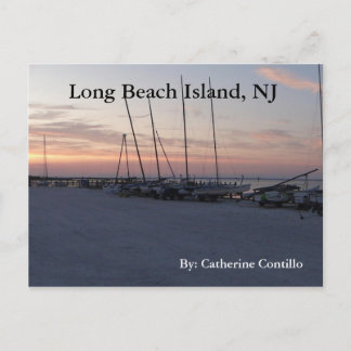 In Long Beach Island NJ by the bay Postcard