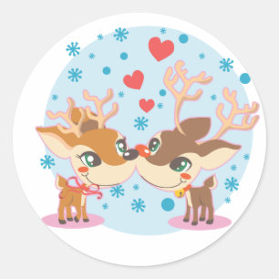 in Love Classic Round Sticker