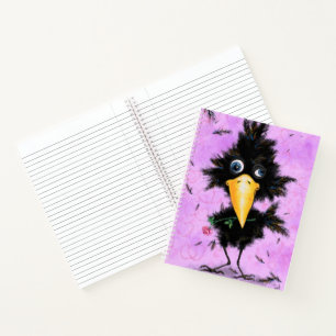 In Love Crow - Funny - Add Your Picture /Text/Name Notebook